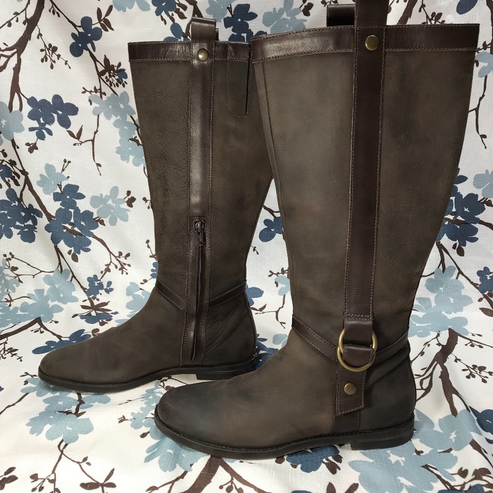 EUC Cole Haan Air Liberty Flat Riding Boot 8AA